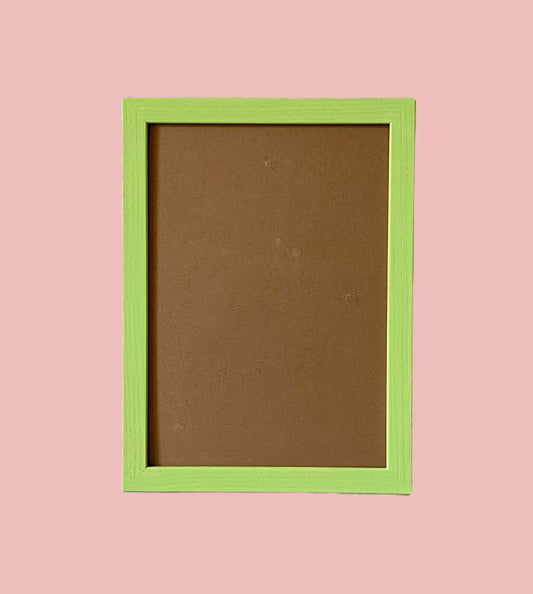 Painted Wood Picture Frame, Lime image 0