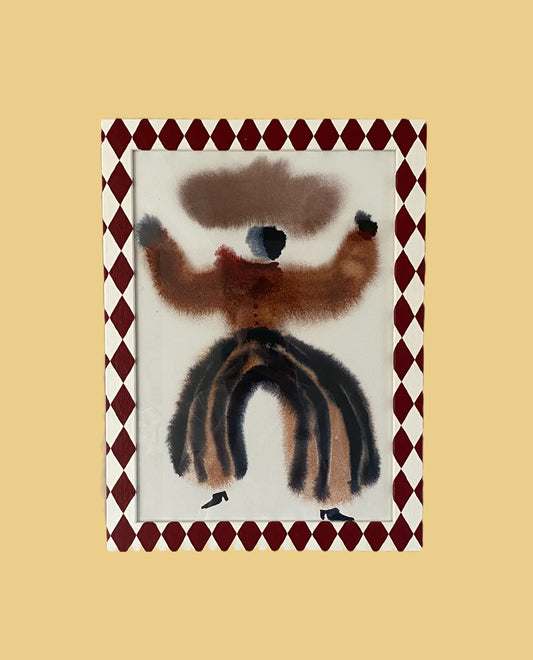 Picture Frame, Brick / Ivory Harlequin image 0