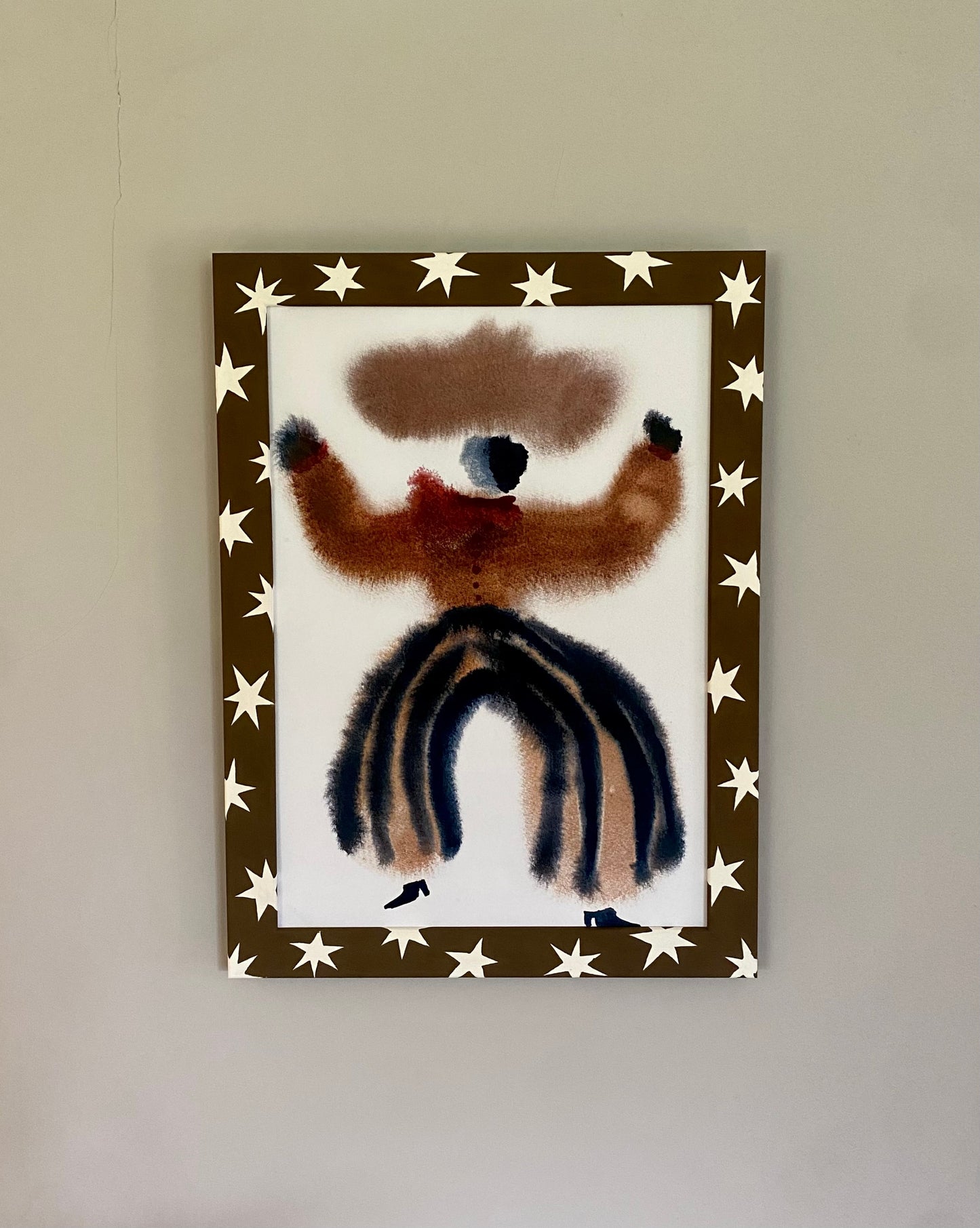 Picture Frame, Chocolate Brown Shooting Stars image 2