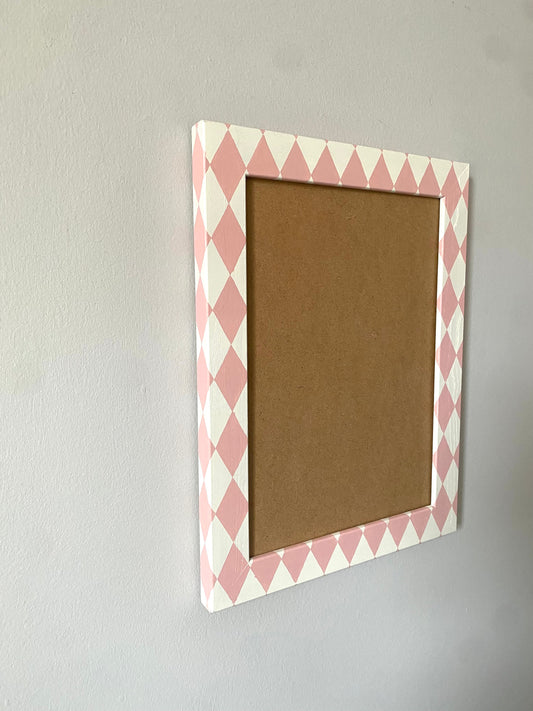 Picture Frame, Rose / Ivory Harlequin image 2