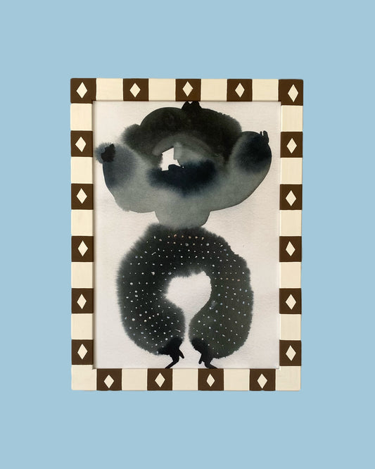 Picture Frame, Chocolate Diamond Stripe image 0