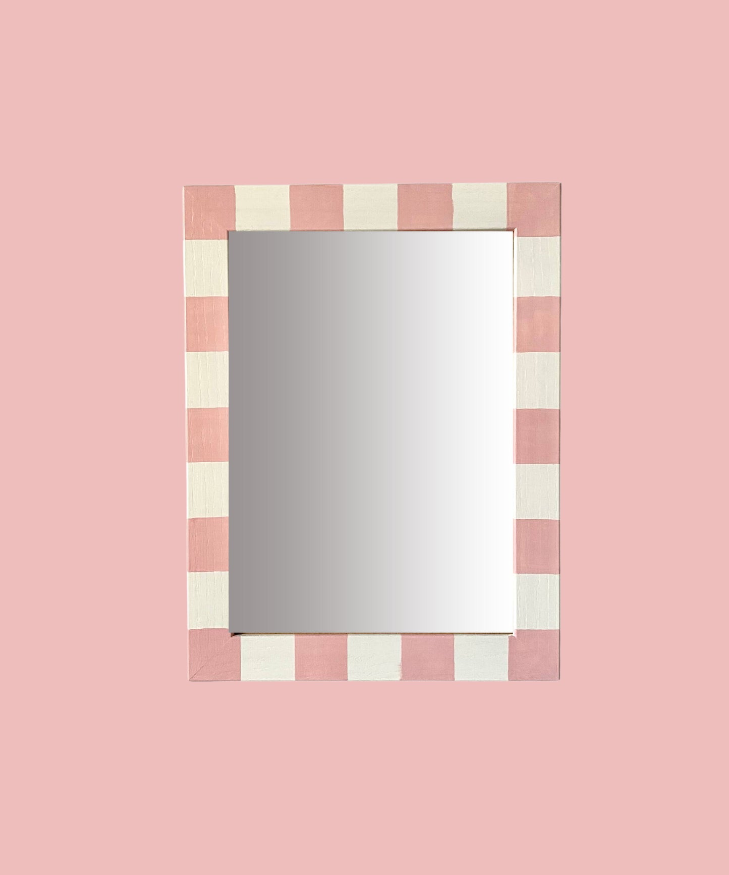 Painted Mirror, Rose Ivory Stripe image 0