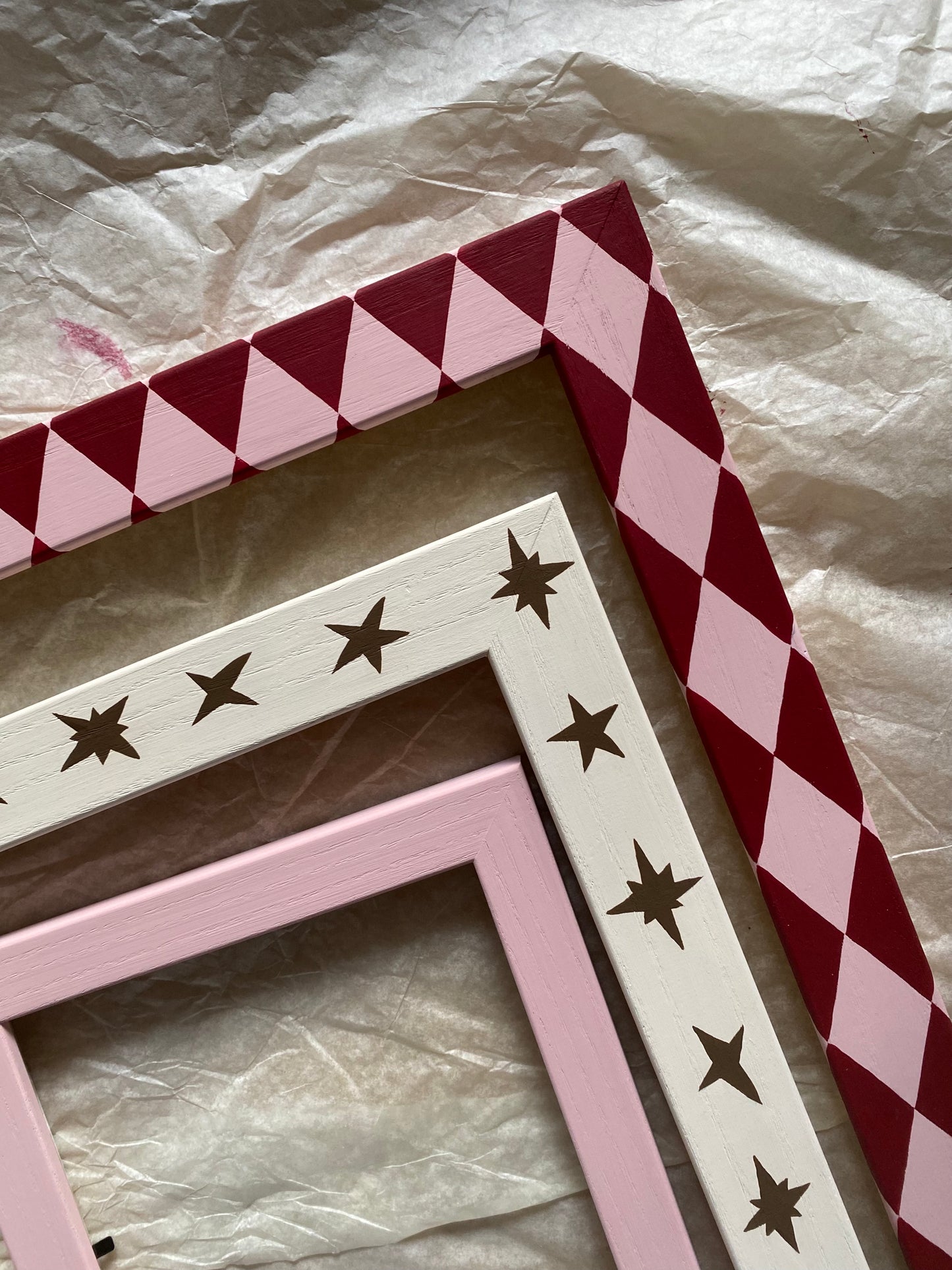 Picture Frame, Brick / Pink Harlequin image 3