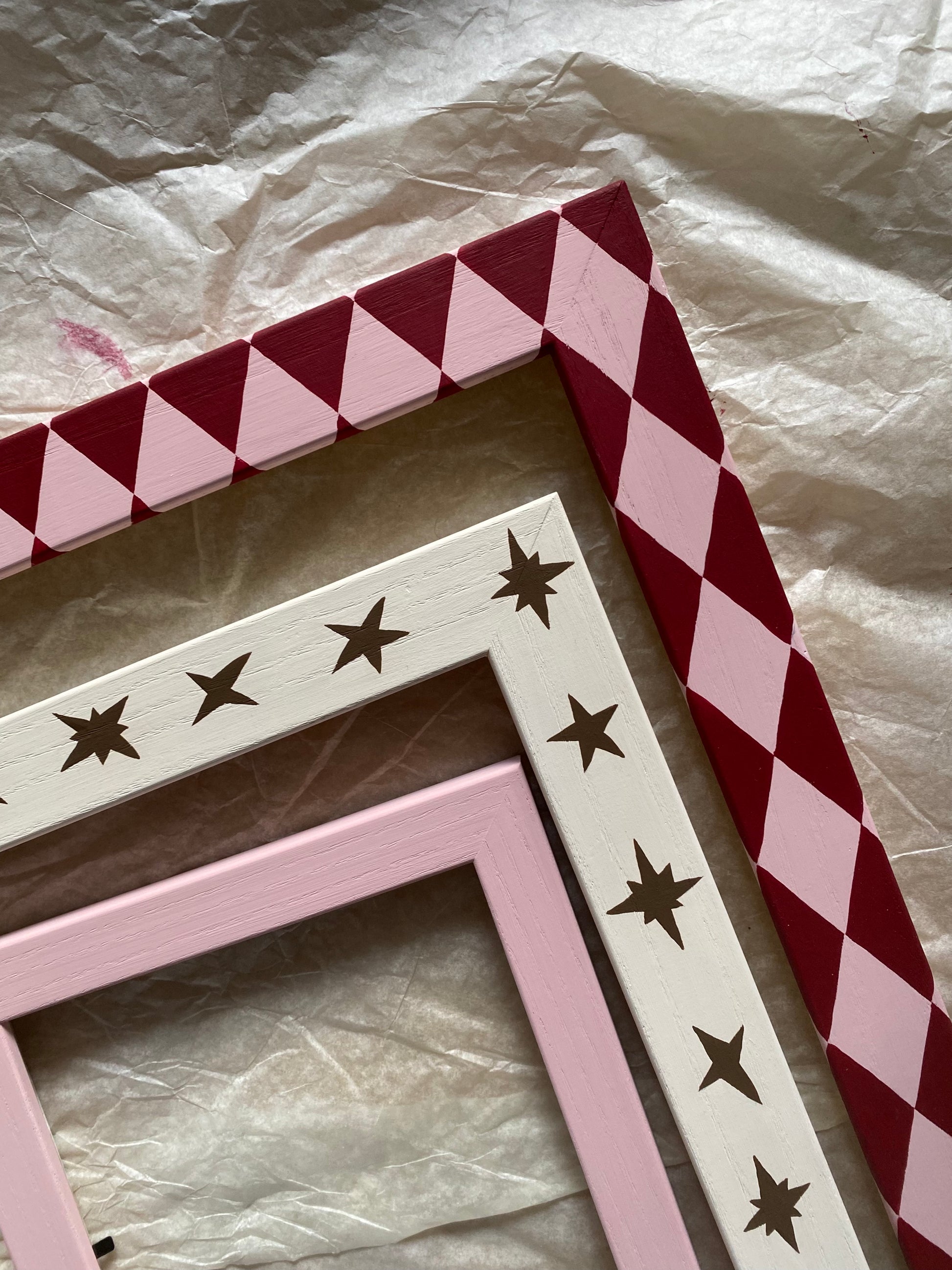 Picture Frame, Brick / Pink Harlequin image 3