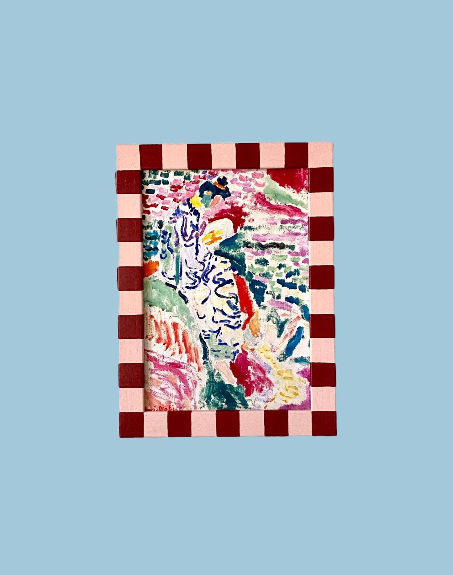 Picture Frame, Brick Rose Skinny Stripes image 0