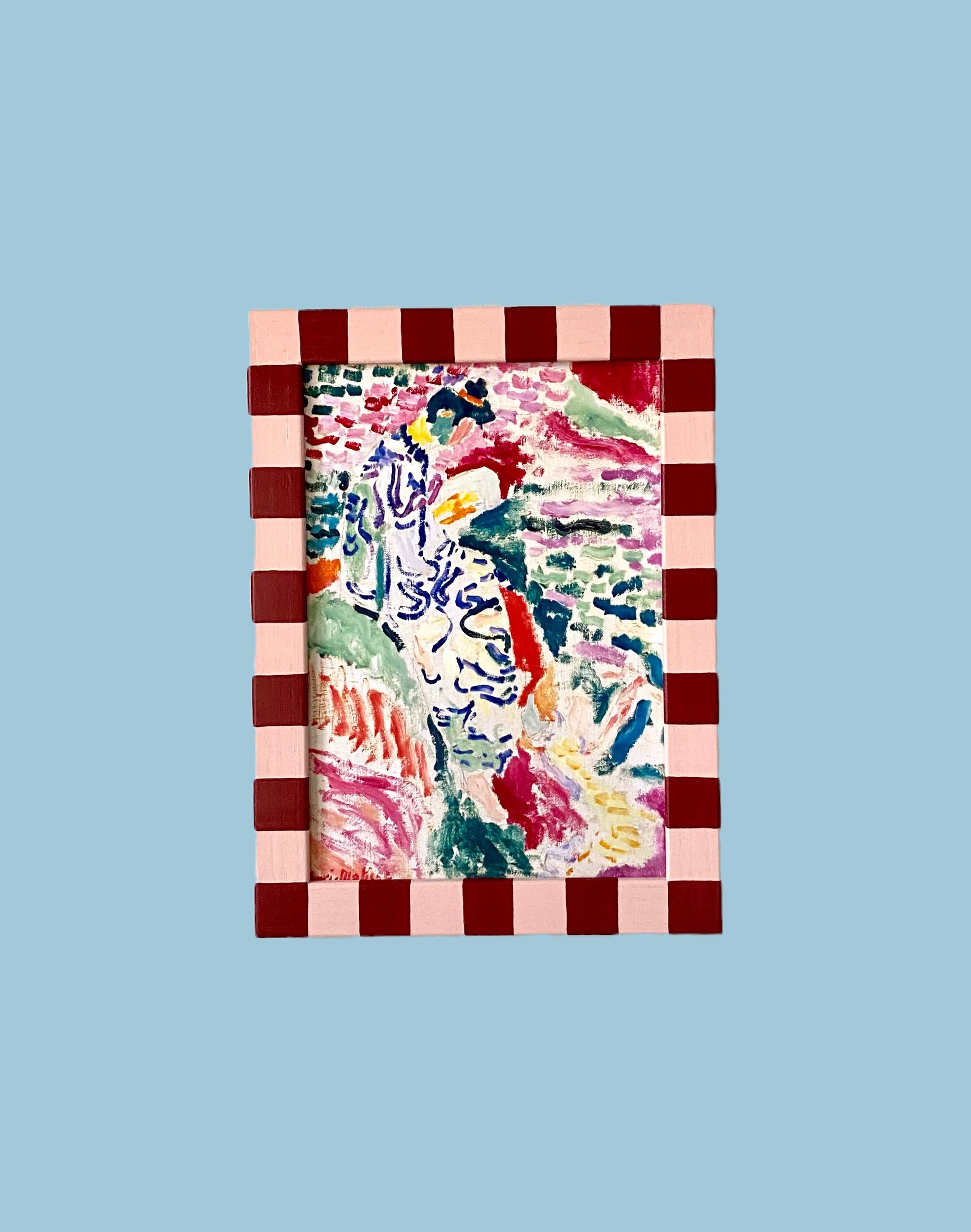 Picture Frame, Brick Rose Skinny Stripes image 0