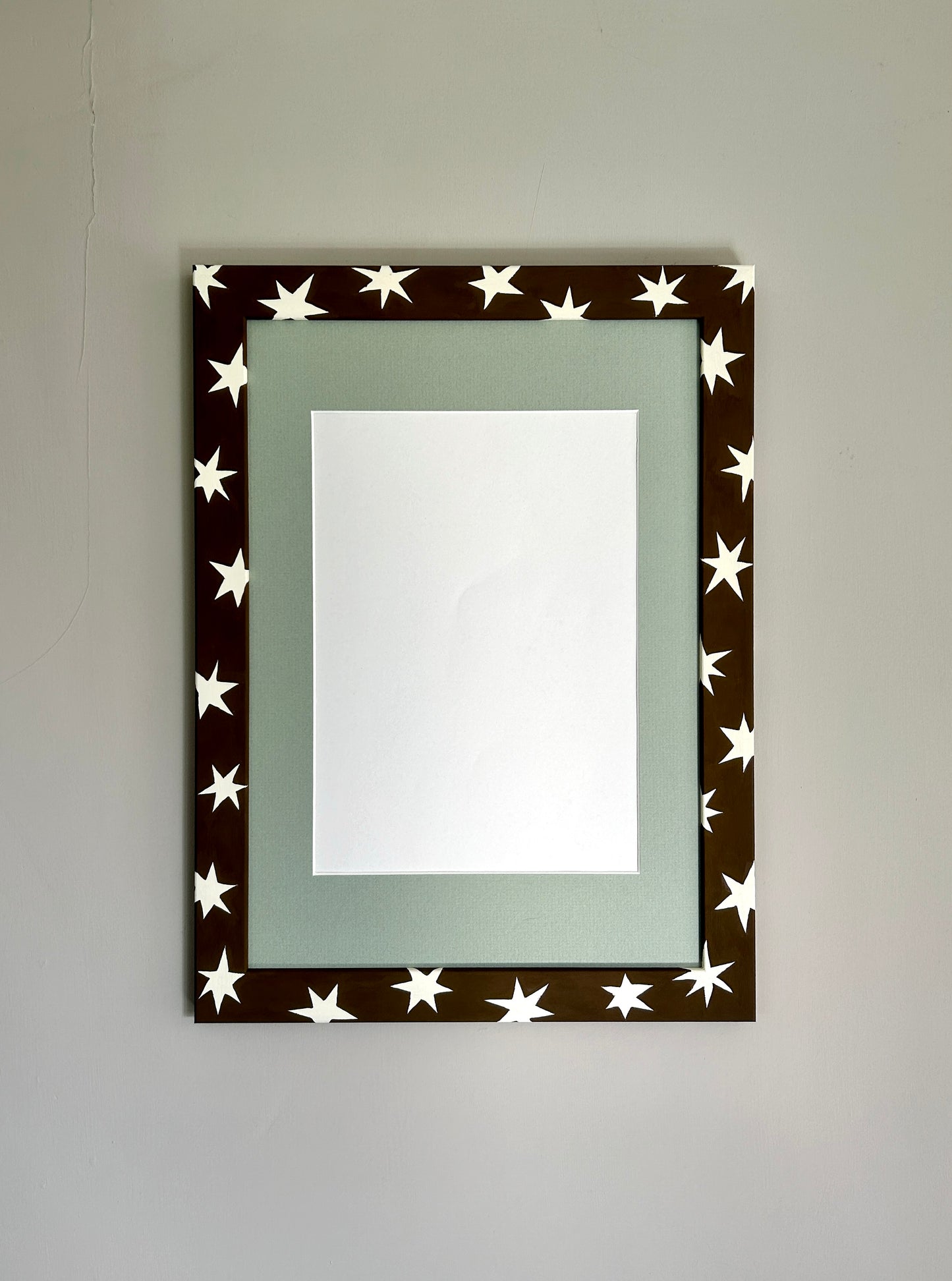 Picture Frame, Chocolate Brown Shooting Stars image 1