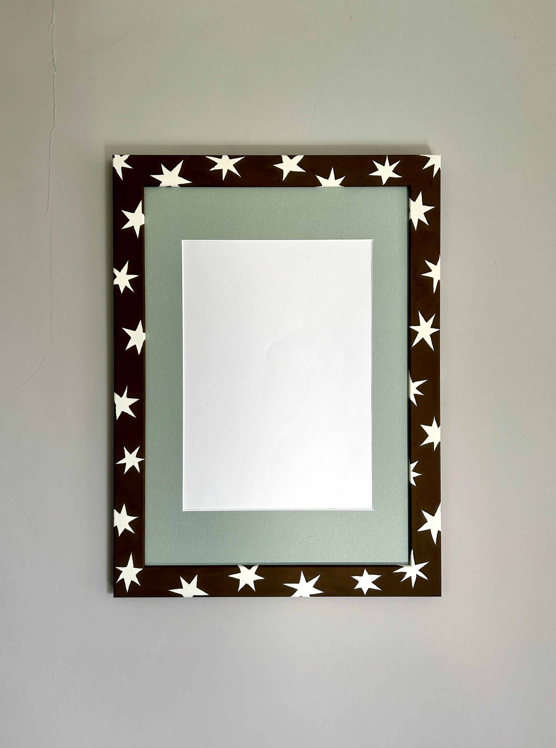 Picture Frame, Chocolate Brown Shooting Stars image 1
