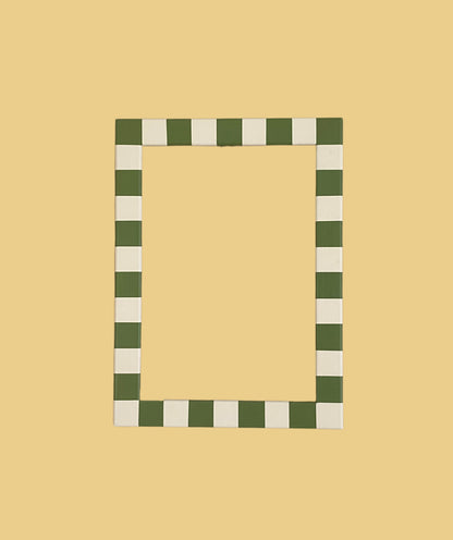 Picture Frame, Apple Green Skinny Stripes image 0