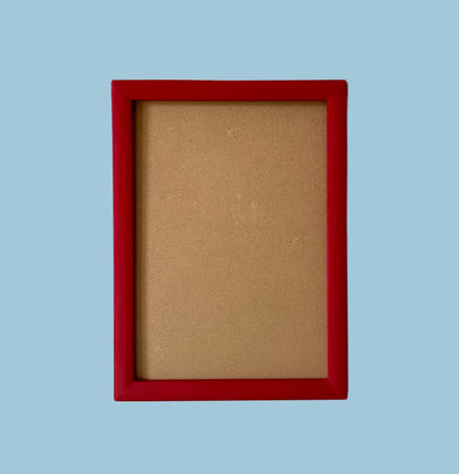 Painted Wood Picture Frame, Burgundy image 0