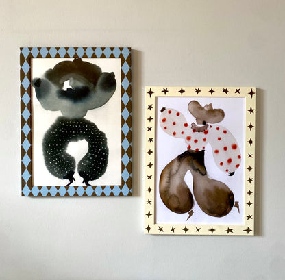 Picture Frame, Cream Wonky Stars image 2