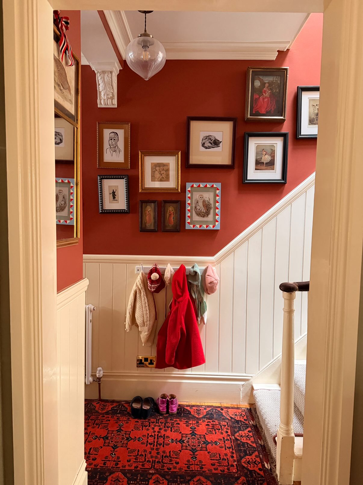 Picture Frame, Geometric Blue