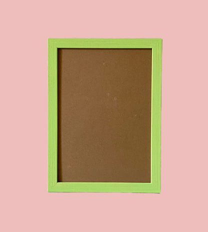 Painted Wood Picture Frame, Lime image 0