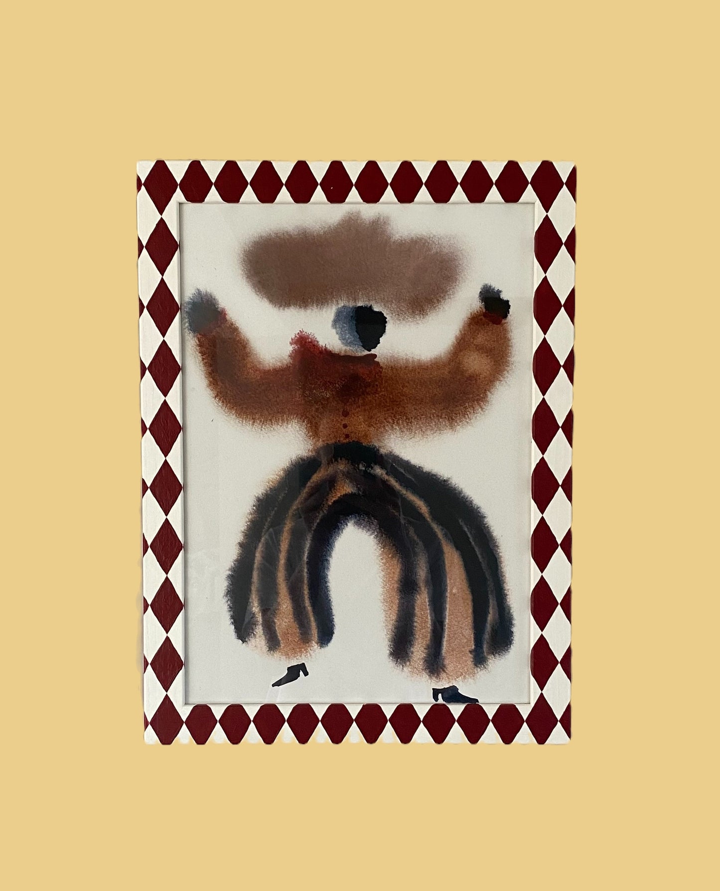 Picture Frame, Brick / Ivory Harlequin image 0