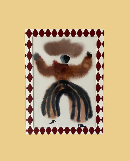 Picture Frame, Brick / Ivory Harlequin image 0