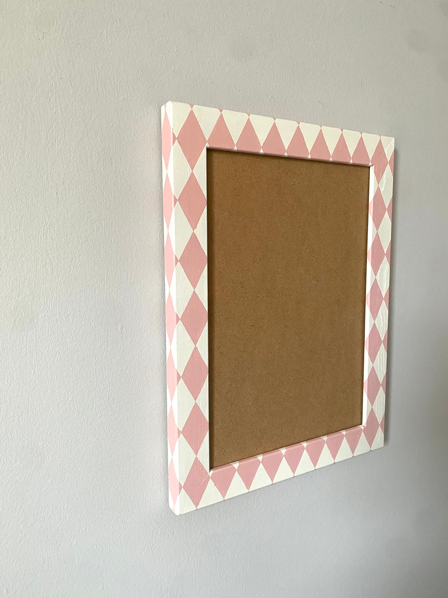 Picture Frame, Rose / Ivory Harlequin image 2