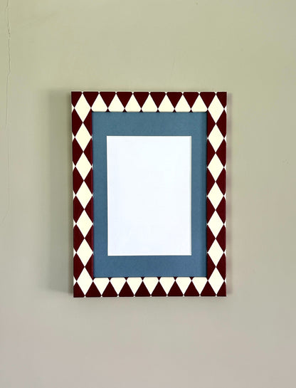Picture Frame, Brick / Ivory Harlequin image 1