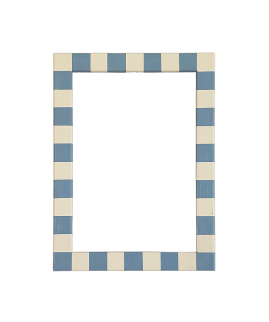 Picture Frame, Baby Blue Skinny Stripes