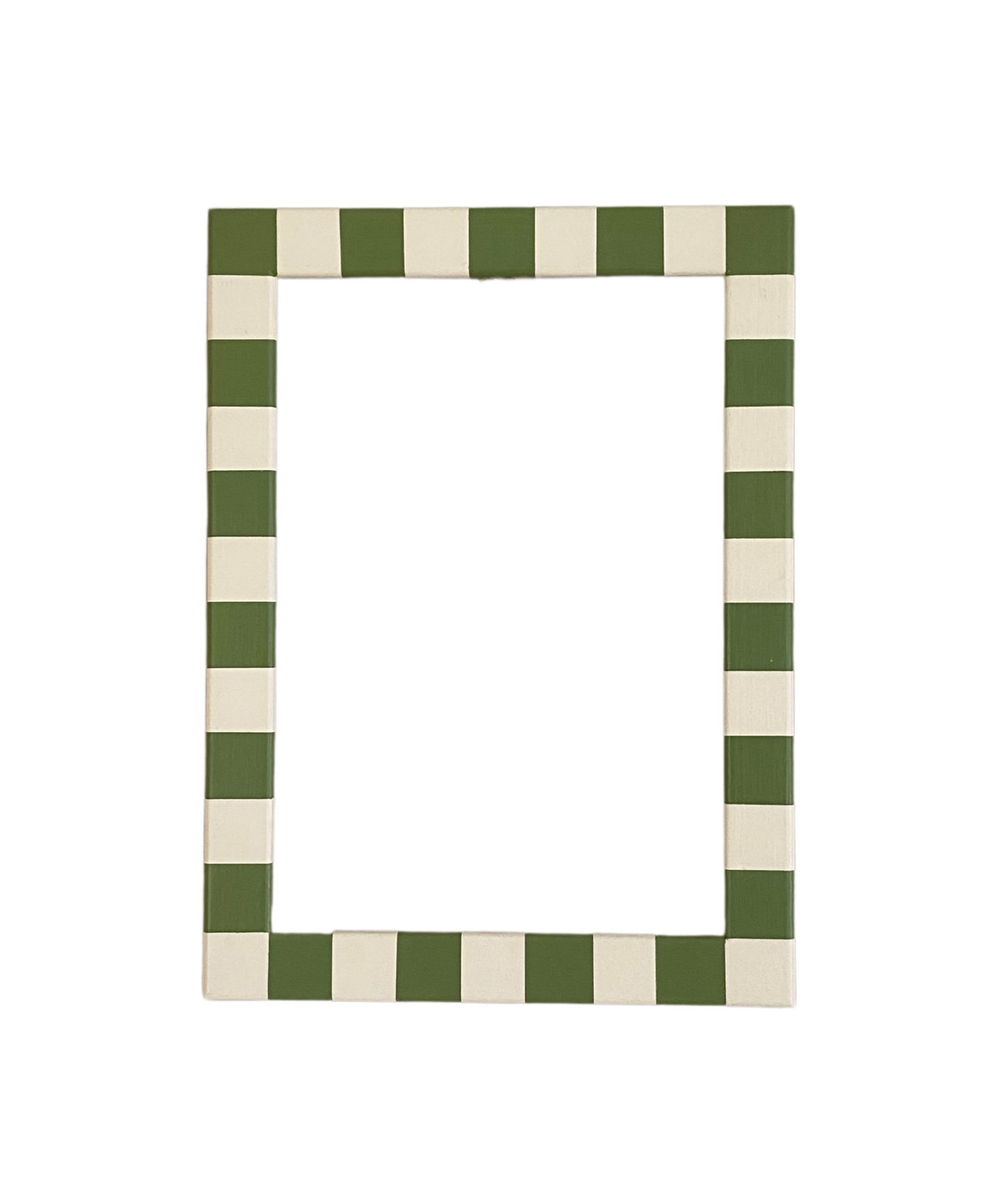 Picture Frame, Apple Green Skinny Stripes
