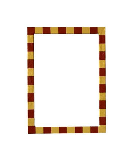 Picture Frame, Sunny Terracotta Skinny Stripes