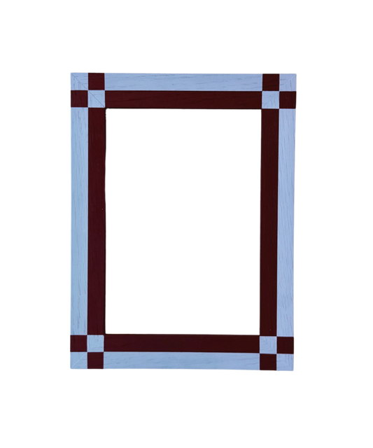 SAMPLE - Baby Blue & Berry Check, A5