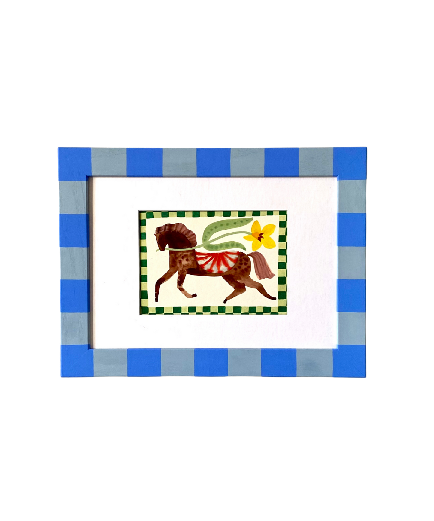 Picture Frame, Blue Stripe