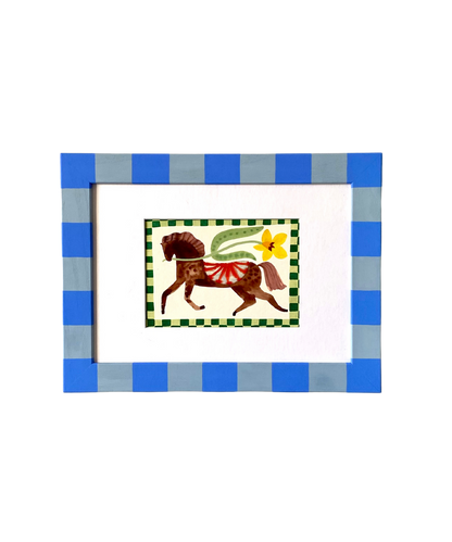 Picture Frame, Blue Stripe