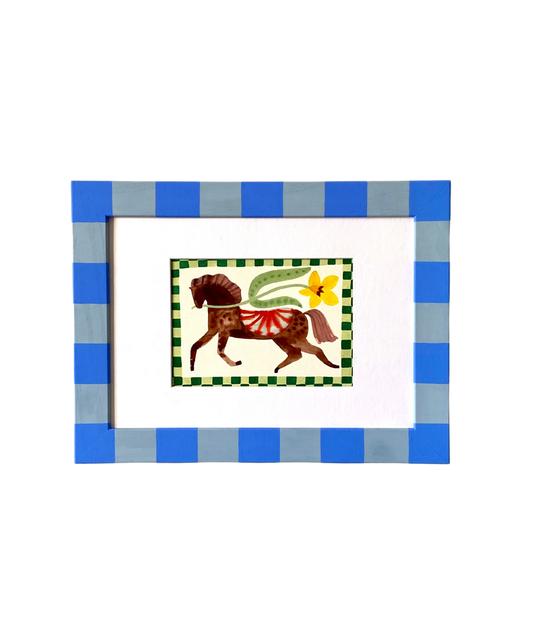 Picture Frame, Blue Stripe