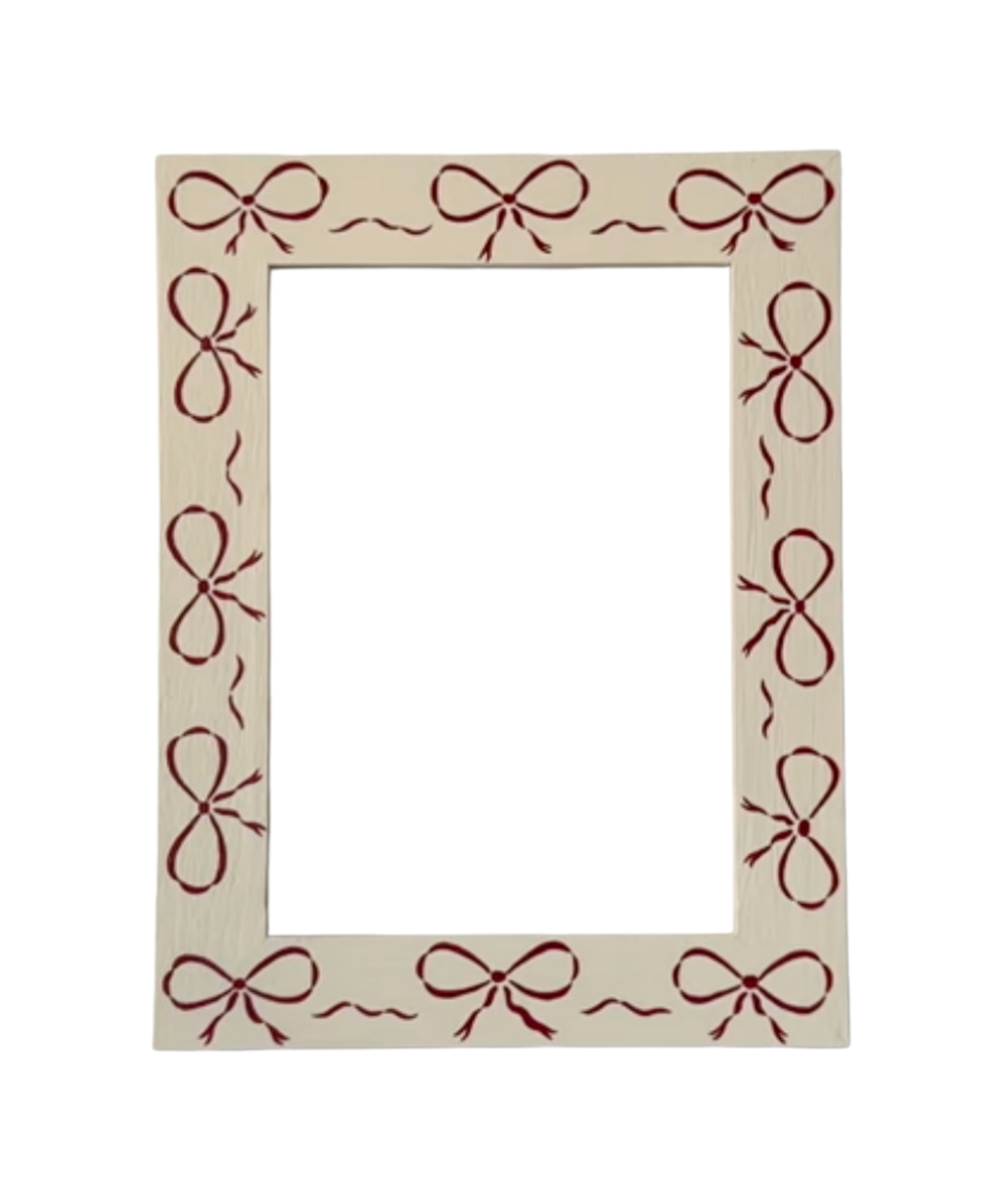 Picture Frame, Burgundy Bows
