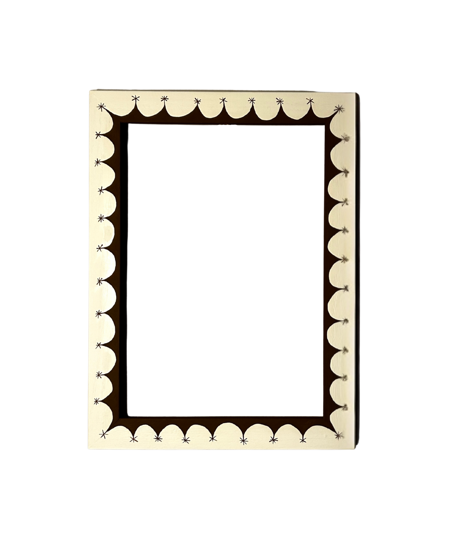 SAMPLE - Chocolate Cream Star Border, A4