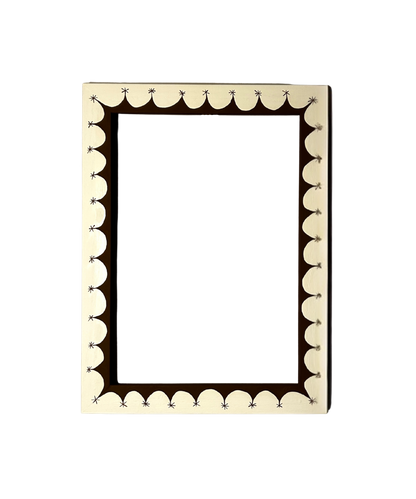 SAMPLE - Chocolate Cream Star Border, A4