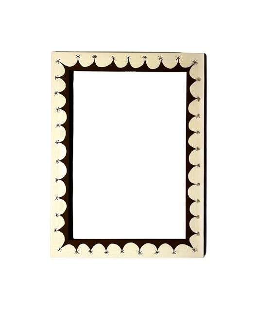 SAMPLE - Chocolate Cream Star Border, A4