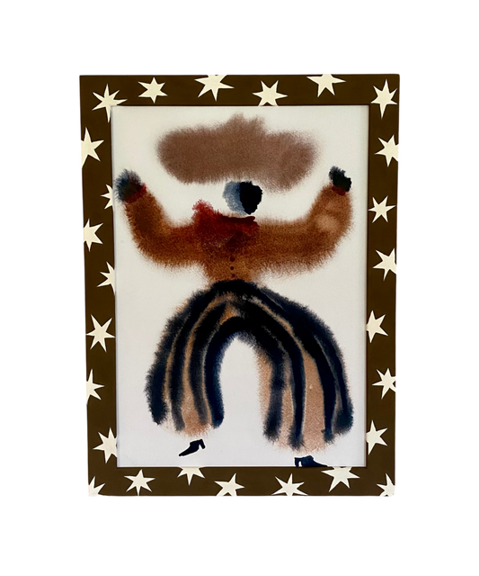 Picture Frame, Chocolate Brown Shooting Stars