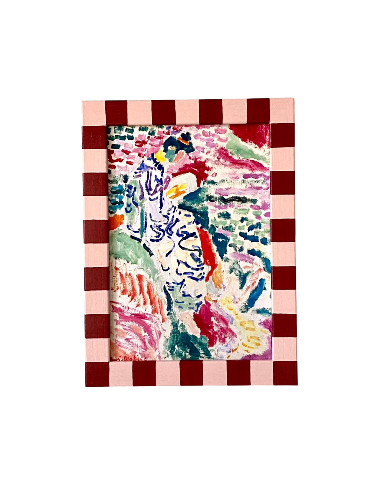 Picture Frame, Brick Rose Skinny Stripes