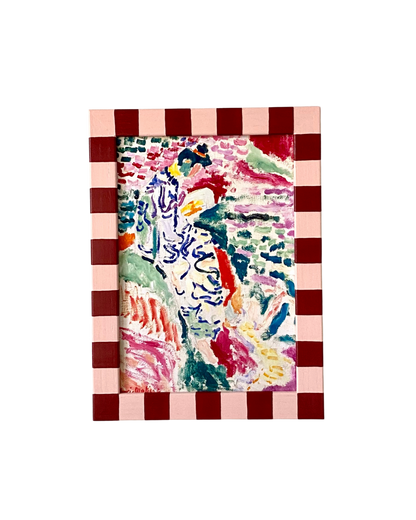 Picture Frame, Brick Rose Skinny Stripes