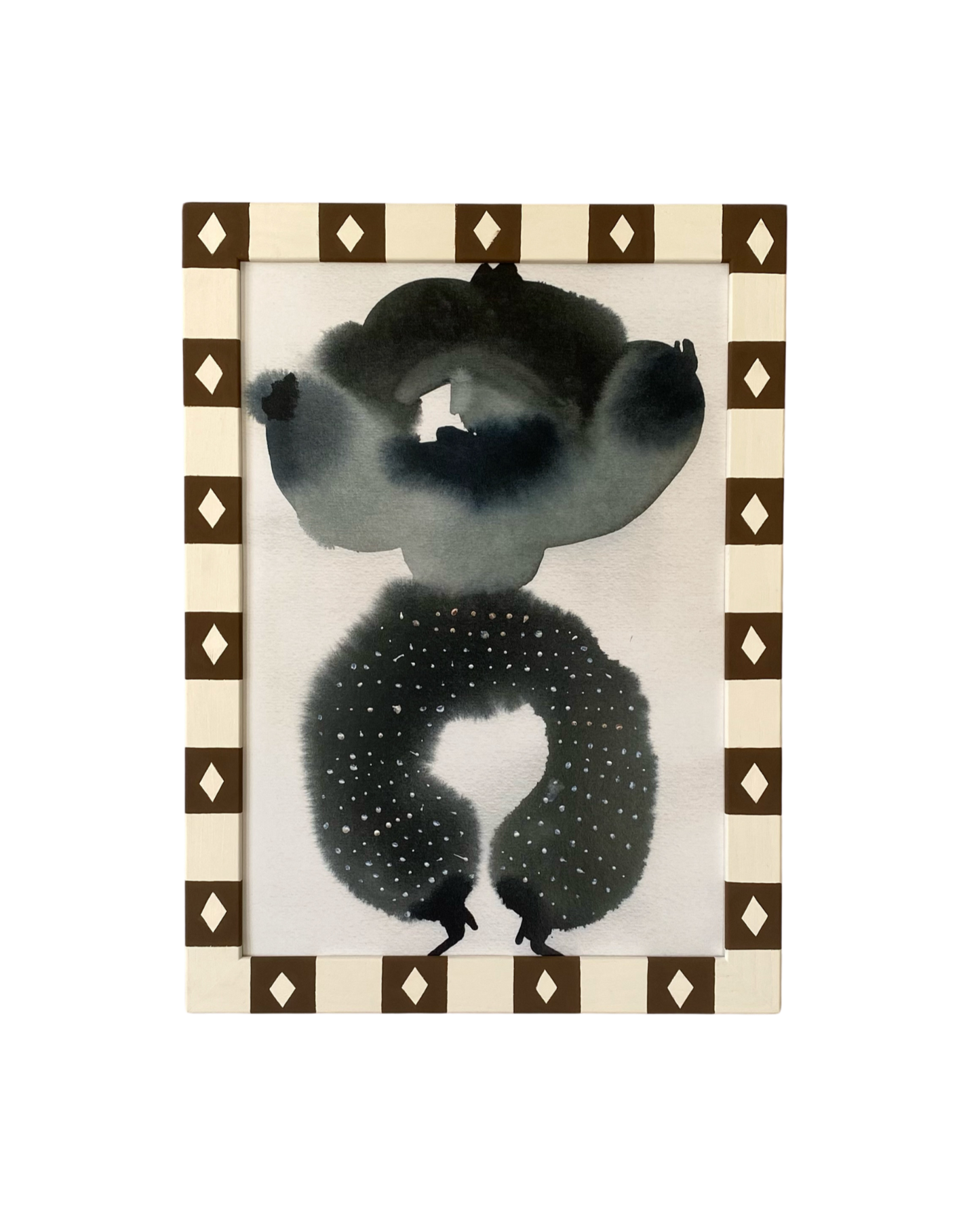 Picture Frame, Chocolate Diamond Stripe