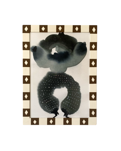 Picture Frame, Chocolate Diamond Stripe