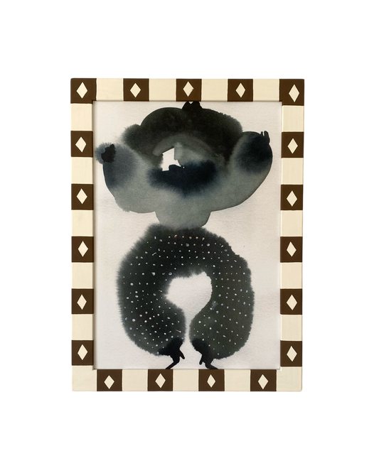 Picture Frame, Chocolate Diamond Stripe