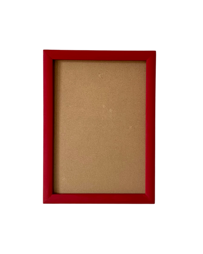 Painted Wood Picture Frame, Burgundy