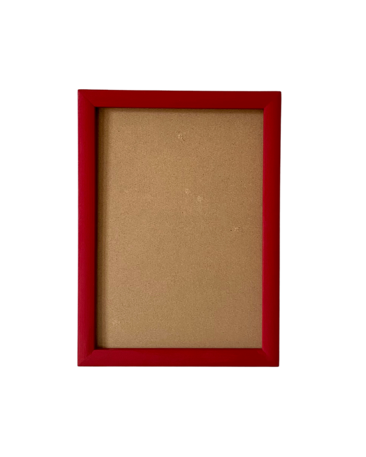 Painted Wood Picture Frame, Burgundy