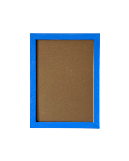 Painted Wood Picture Frame, Periwinkle