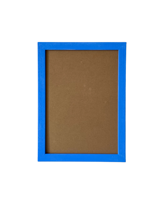 Painted Wood Picture Frame, Periwinkle