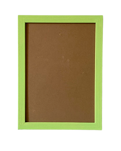 Painted Wood Picture Frame, Lime