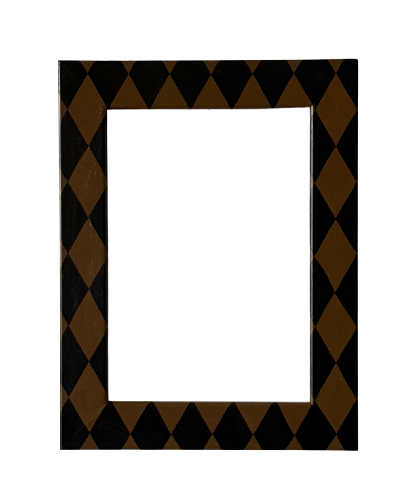 Picture Frame, Brown / Black Harlequin