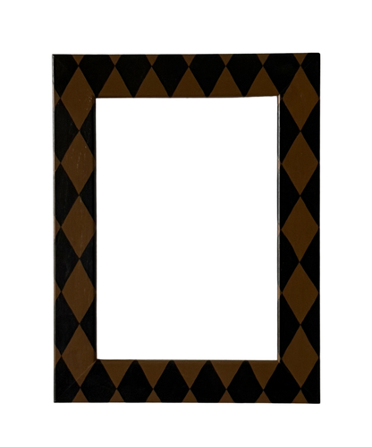 Picture Frame, Brown / Black Harlequin