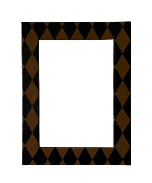 Picture Frame, Brown / Black Harlequin