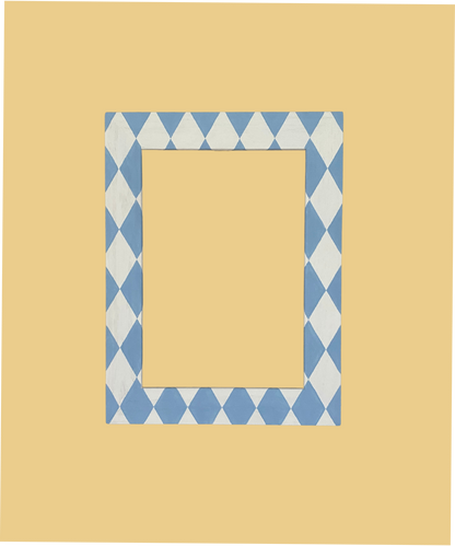 SAMPLE - Baby Blue Harlequin, A5 image 0