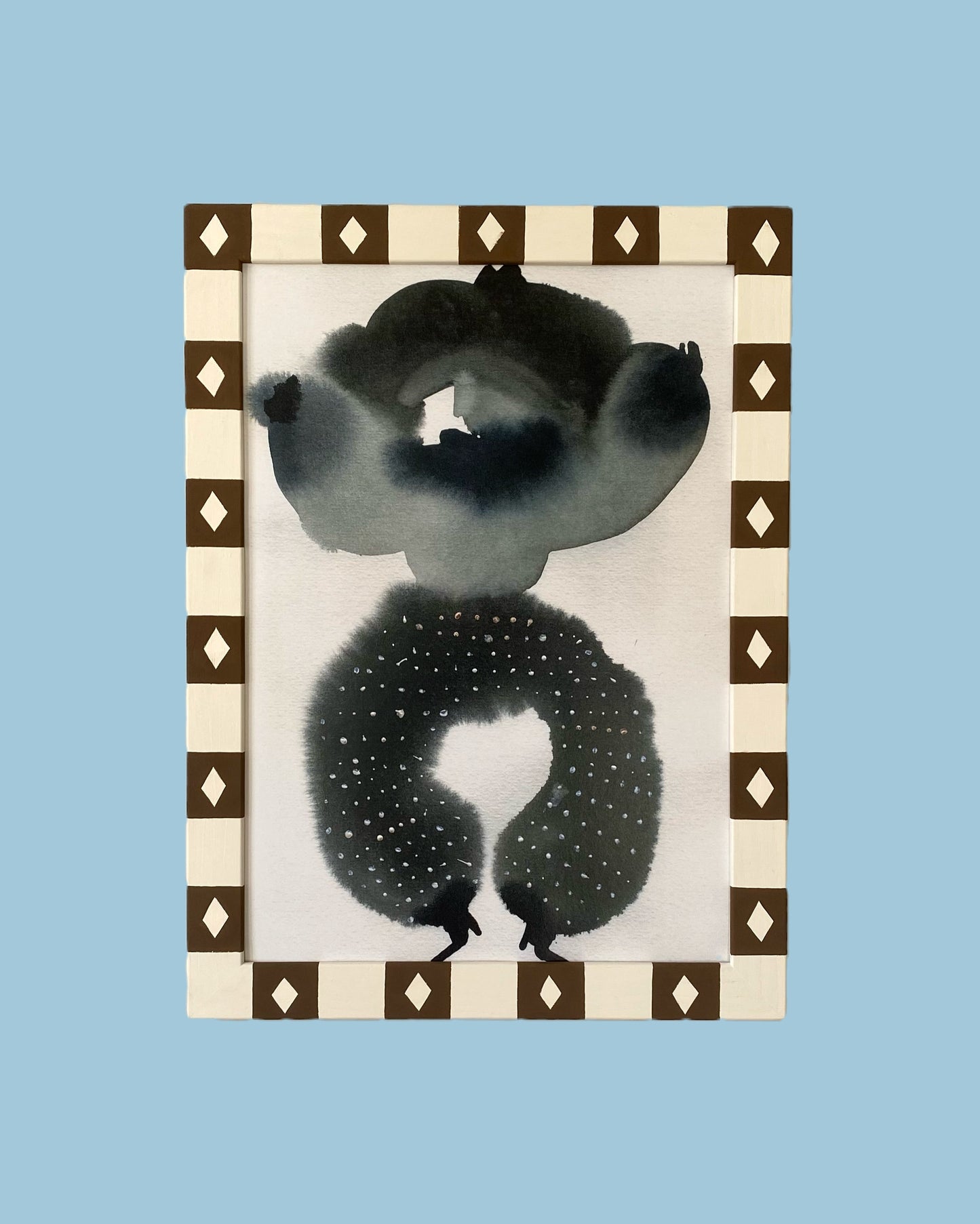 Picture Frame, Chocolate Diamond Stripe image 0