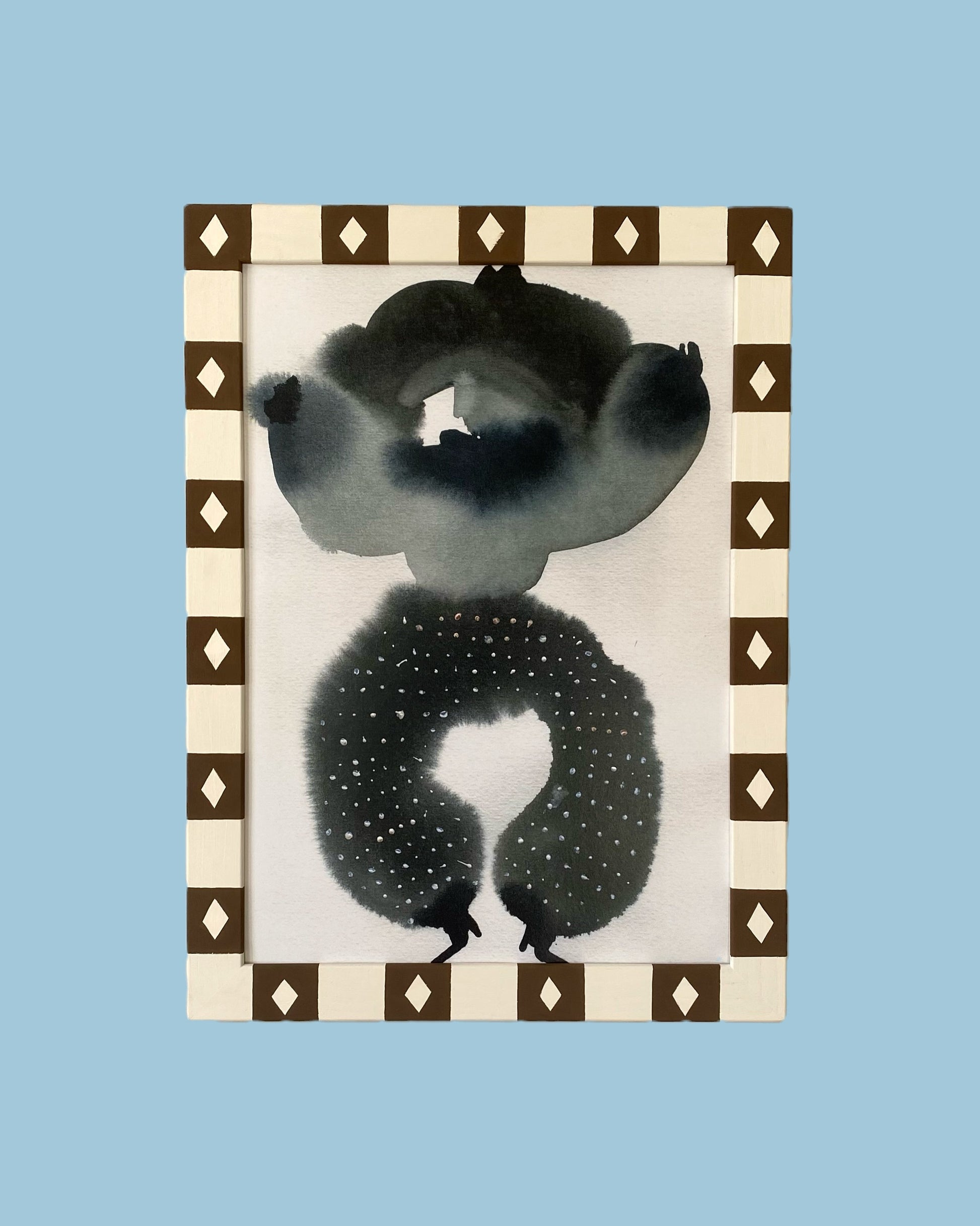 Picture Frame, Chocolate Diamond Stripe image 0